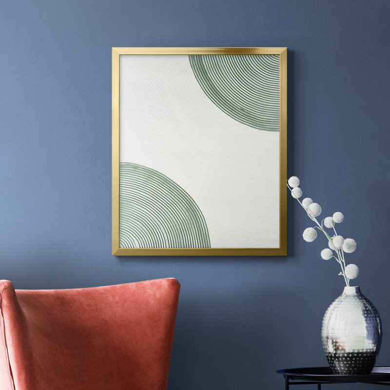 Toile encadrée de qualité supérieure «Get Going II» - prête à être accrochée, Or, H 24 po x l 20 po