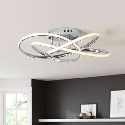 Kamorion 1-Light LED Flush Mount Ceiling Triac Dimmable Flower Shape