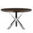 Pangea Home Round Remi Wood & Metal Dining Table – Modern Table - 6-Seater for Kitchen & Dining Room - Espresso Brown Wood Table with Silver Legs-1345128609-1345128639