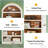Storage Display Shelf,Elegant Arch Design Bookshelf-570764458-570764471
