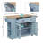 Kitchen Island Cart with Functional Rack-506163499
