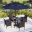Alyah Square 6 - Piece 4 - Person 94Cm L Outdoor Table Set-1357504219-1357504222