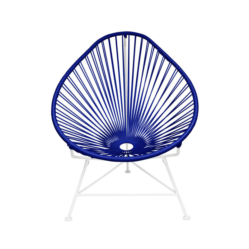 Chaise de jardin, Bleu marine/blanc