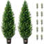 Ensemble de 2 fausses plantes artificielles en cèdre-113658108