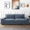 Chenille Abstract Arm Loveseat