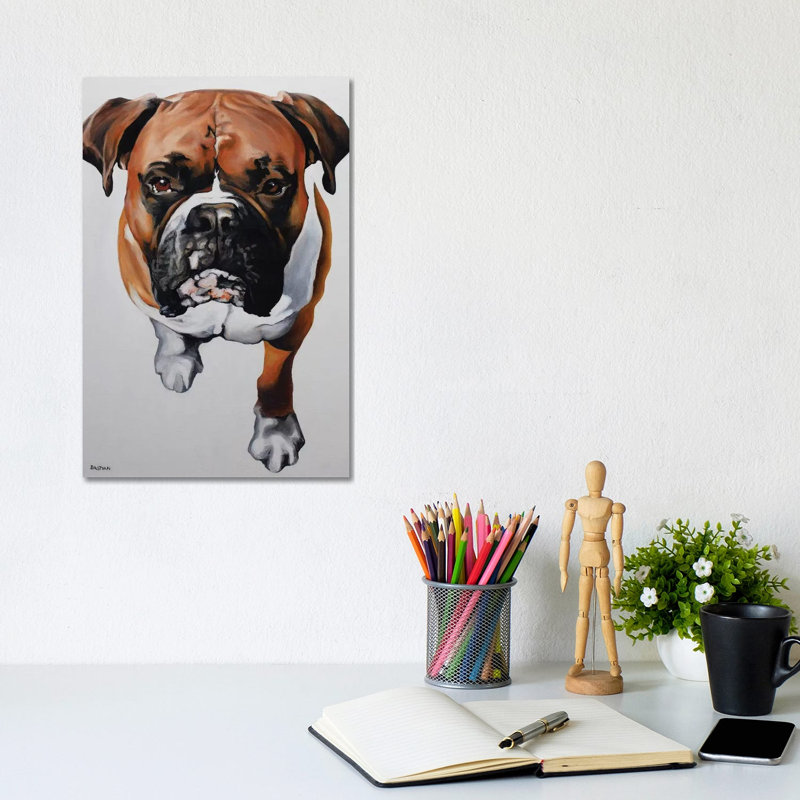 Boxer by Clara Bastian - Wrapped Canvas Print, 20.32 cm H x 30.48 cm W