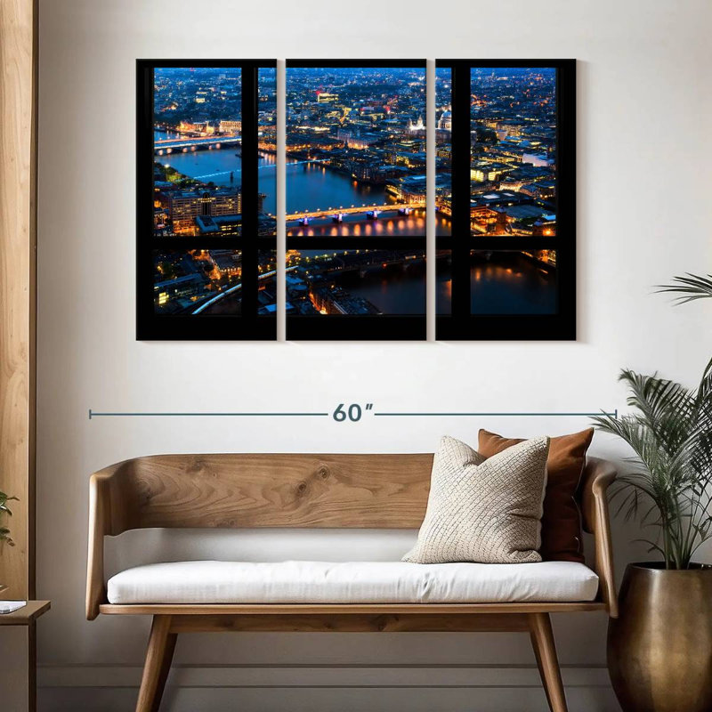 Kavia London Window View, 32" H x 50" W