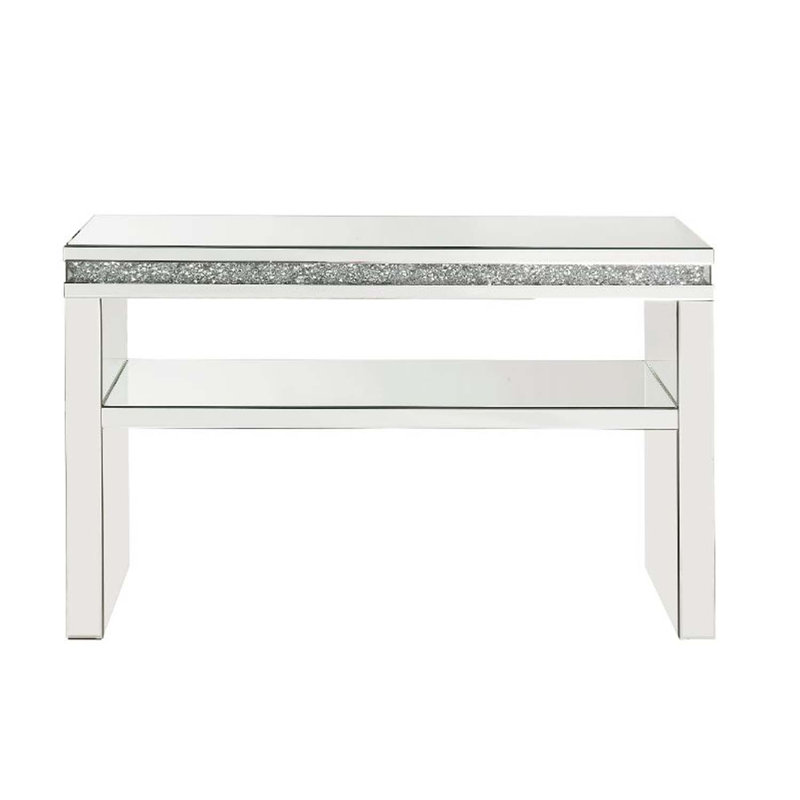Canapé de 47 po Noralie, miroir et faux diamants Noralie