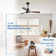 48" Nicola 3 - Blade Modern Ceiling Fan with Remote Control and Light Kit