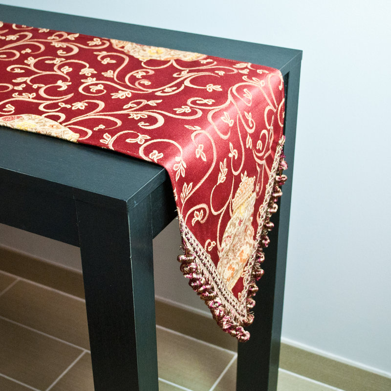 Mccrimmon Table Runner, 72" L x 13" W, Red