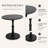 Vintage Round Wooden Side Table with Turned Pedestal Base-1142441423