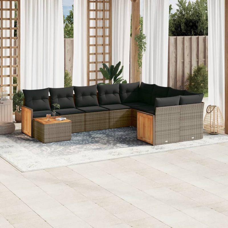 Ensemble de canapé de jardin Vidaxl