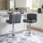 Aireen Swivel Upholstered Adjustable Height Counter Stool with Steel Frame-1985415922