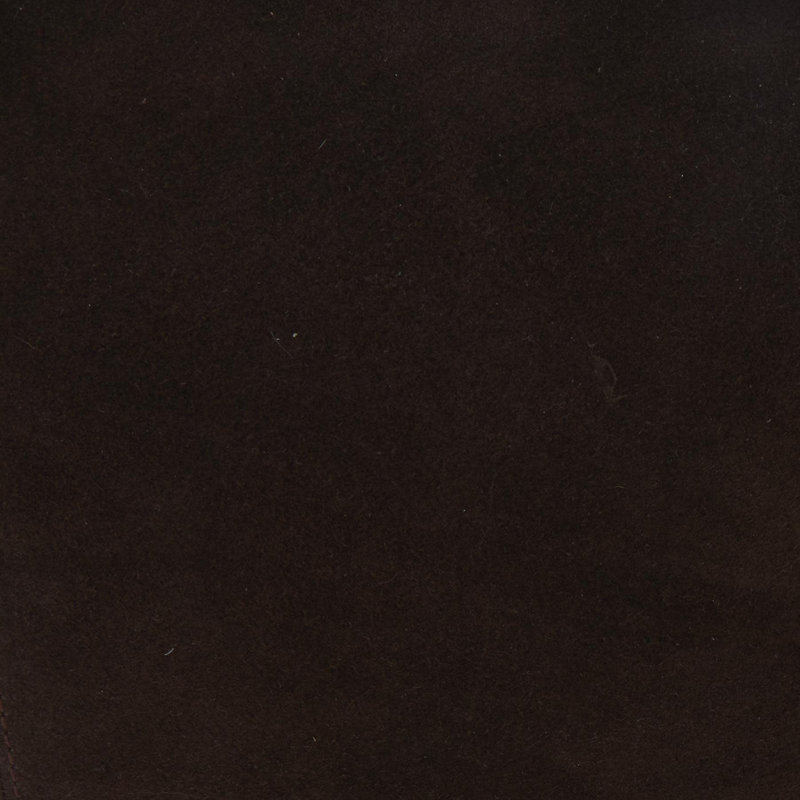 Repose-pieds Shara, Cuir véritable brun foncé