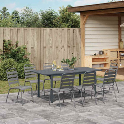 8 - Person Patio Dining Set with Rectangular Table