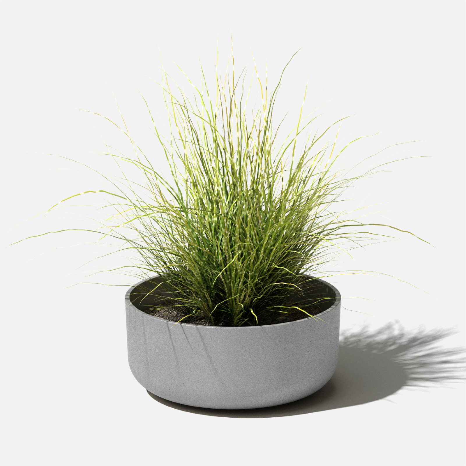 Mason Series Kona Bowl Planter, 1, Gray