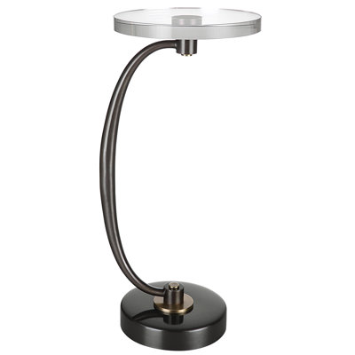 Shura Glass Top End Table