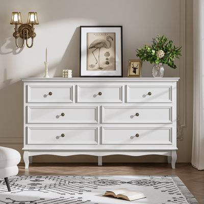 Commode 7 tiroirs Modern White
