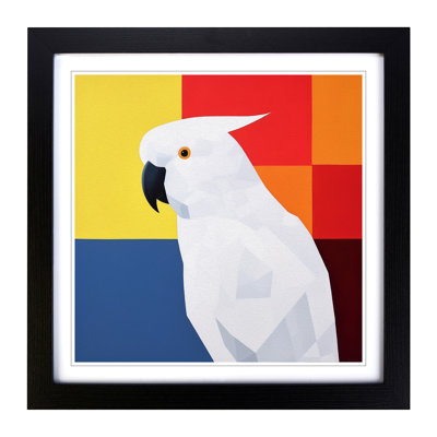 Cockatoo Suprematism - Framed Print