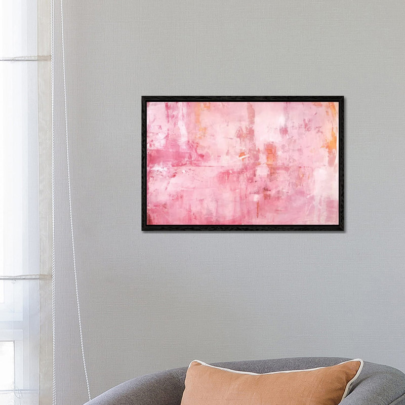 Pink Mirrors by Michelle Oppenheimer - Gallery-Wrapped Canvas Giclée on Canvas, 66.04 cm H x 45.72 cm W, Black Framed