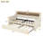 Daybed with Trundle, Upholstered Daybed with Charging Station and LED Lights-1970599810