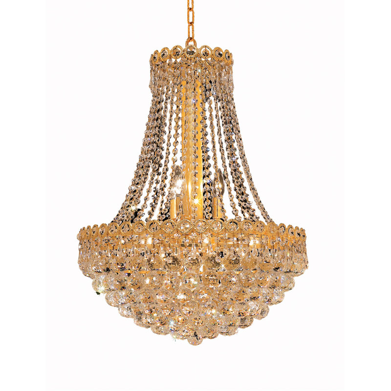 Zoila 11 - Light Dimmable Empire Chandelier, Gold