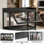 Vitrine 67,5 po à 5 niveaux avec porte rabattable en acrylique, vitrine de rangement de la collection Curio Cabinet-583478144