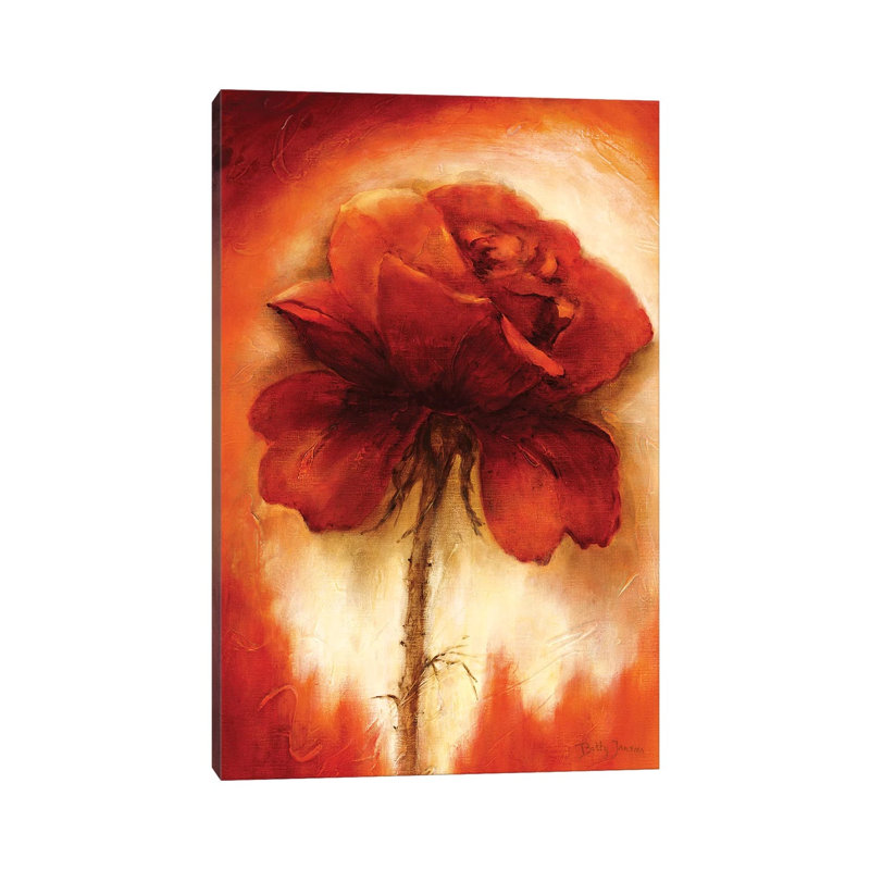 Roses II by Betty Jansma - Wrapped Canvas Painting, 20.32 cm H x 30.48 cm W