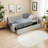 Modern Style Twin Size L Shape Corner Bed, Linen Upholstered Daybed With Two Storage Drawers-1545171250