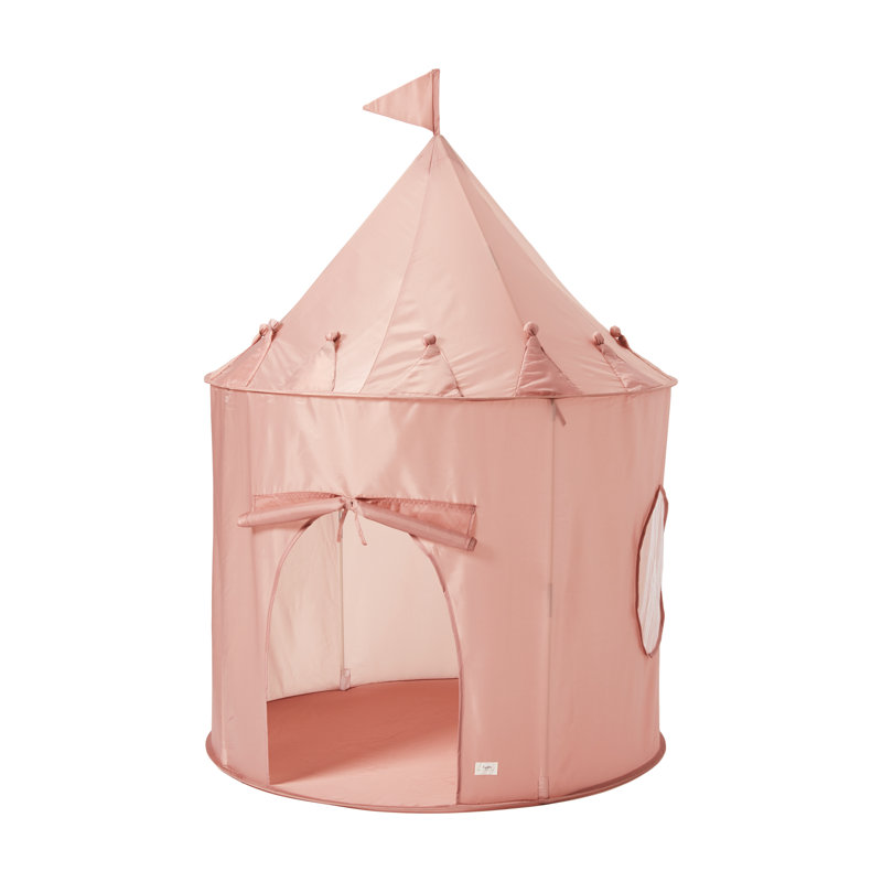 3.28' x 3.28' Indoor/Outdoor Use Polyester Pop-Up Play Tent, Misty Pink