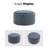 27.5'' Upholstered Round Tufted Ottoman With Storage-332046408
