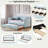 Upholstered Daybed With Trundle And Wood Slat-1188589982