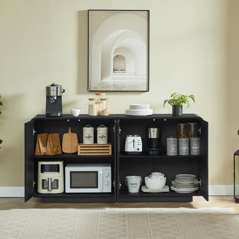 Buffet 64 "avec rangement, Black