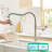 Brushed Nickel Drinking Water Faucet For Kitchen - Purifier With Pull Down Filter Tap In Stylish Kitchens