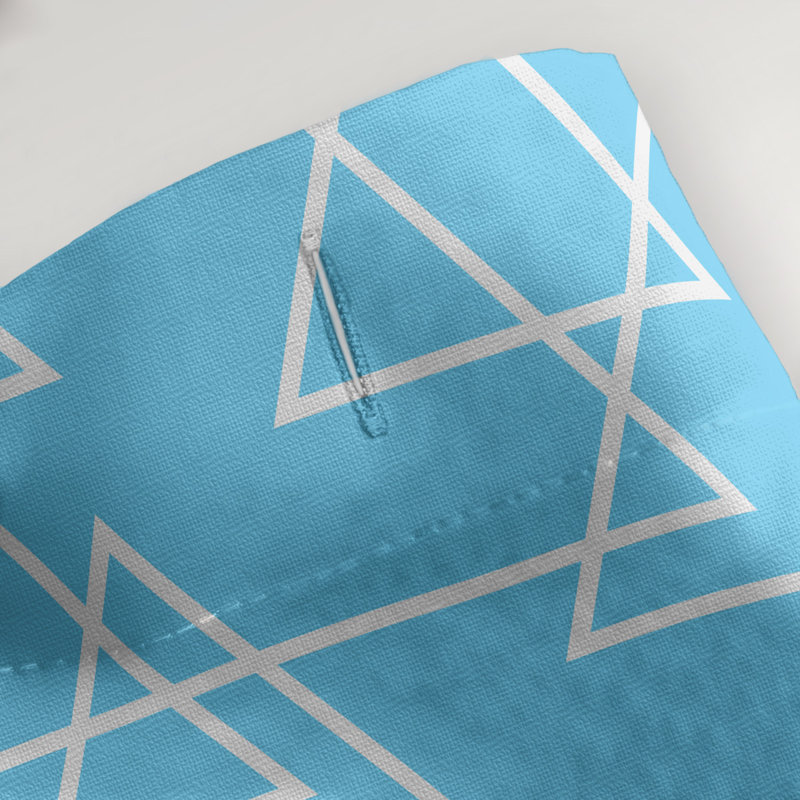 Rideau de douche simple katelyn elizabeth, Bleu