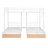 White Twin Over Twin Bunk Bed Solid Wood Slide Ladder Space Saving Design-1295514757