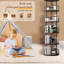 Étagère pivotante 360 livres, rangement vertical à 5 niveaux pour le bureau, structure stable et assemblage facile, + fer à repasser-130150193