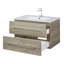 Ensemble de meuble-lavabo à simple cuve 30 "avec plateau en marbre Kato-1435667032