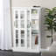 Armoire multimédia à porte coulissante blanche