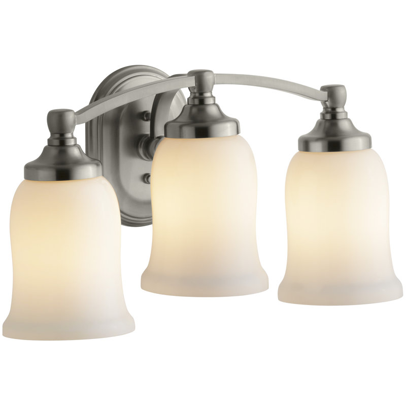 Bancroft 3-Light Vanity Light, Vibrant Brushed Nickel