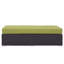 Repose-pieds d'extérieur rectangulaire avec coussin Convene-1608561253