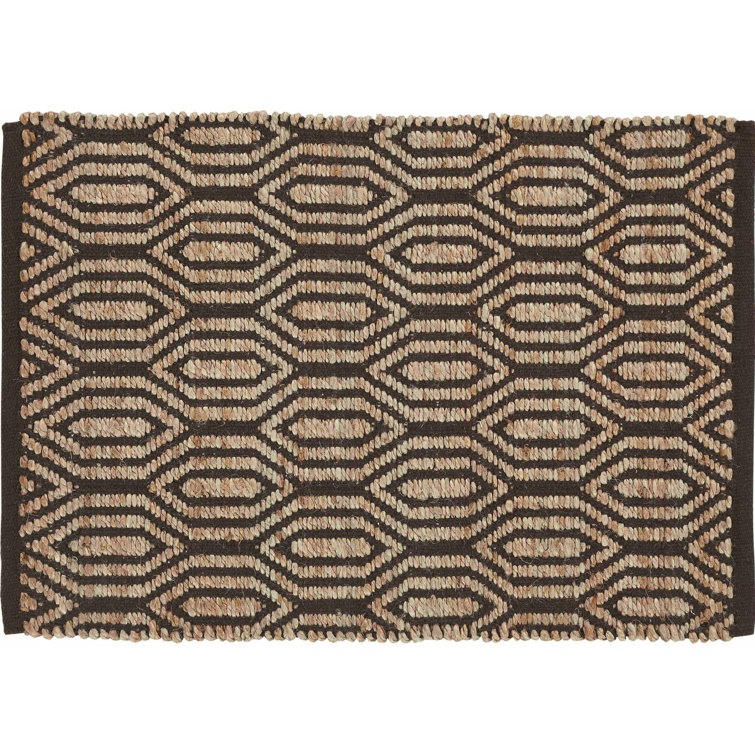 Tapis chocolat tissé à la main Chen
