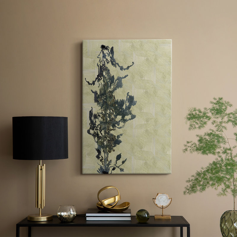 Chinoiserie 2 brun clair II - galerie Cavas sur mesure, H 60 po x l 40 po