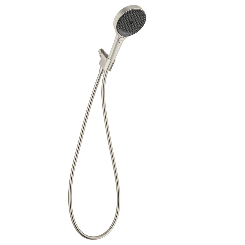 Hansgrohe Rainfinity 3-Jet Handheld Shower Head Set with Shower Hose and Showerarm Mount, Brushed Nickel, 1.75 GPM