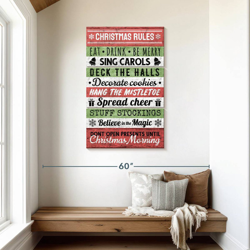 Lelend Christmas Rules, H 45 po x l 28 po