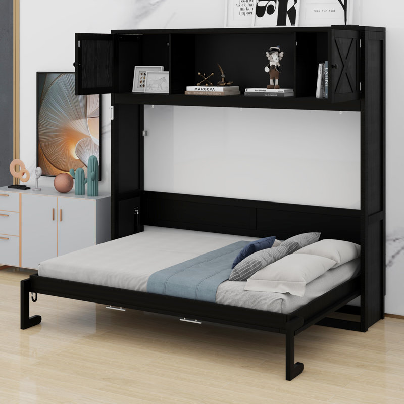 Lit escamotable avec armoires de rangement