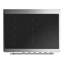 Cuisinière à induction 36 pouces avec 6 éléments à induction bleu nuit Majestic III Series (garniture chromée)-124828873-124828858