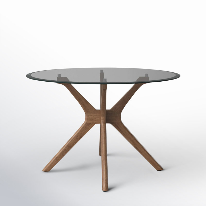 Geary Round Glass Top Dining Table