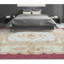 Hand-Knotted High-Quality Beige and Wine Area Rug
