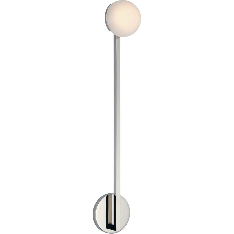 Kelly Wearstler Pedra 26" Single Sconce, Polished Nickel